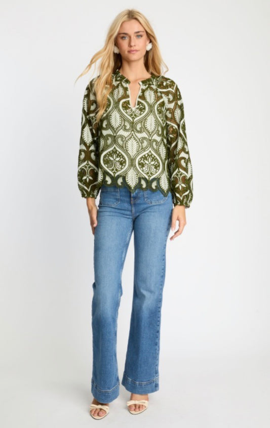 Loden Green Miki Top