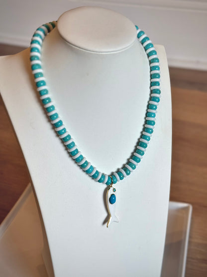 Striped Fish Necklace