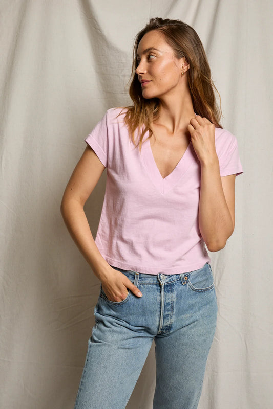 Alanis Recycled Cotton V-Neck