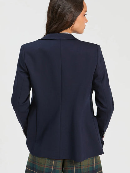 Navy Knit Jacket