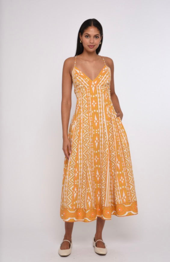 Fiorella Bowen Deco Maxi Dress