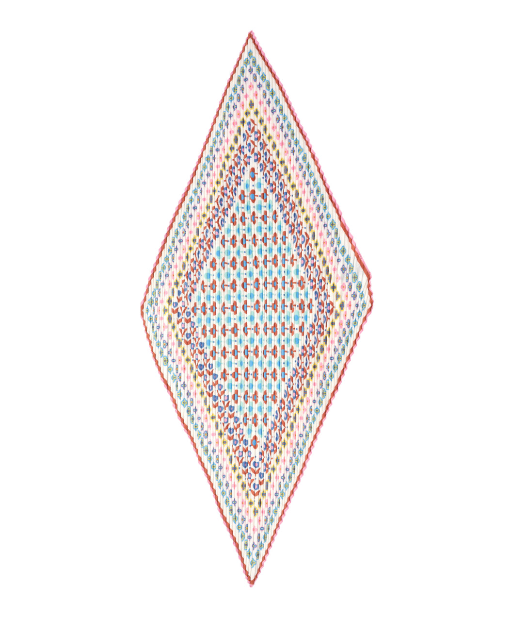 Clover Pleated Diamond Scarf