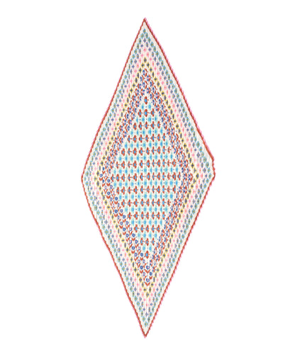 Clover Pleated Diamond Scarf