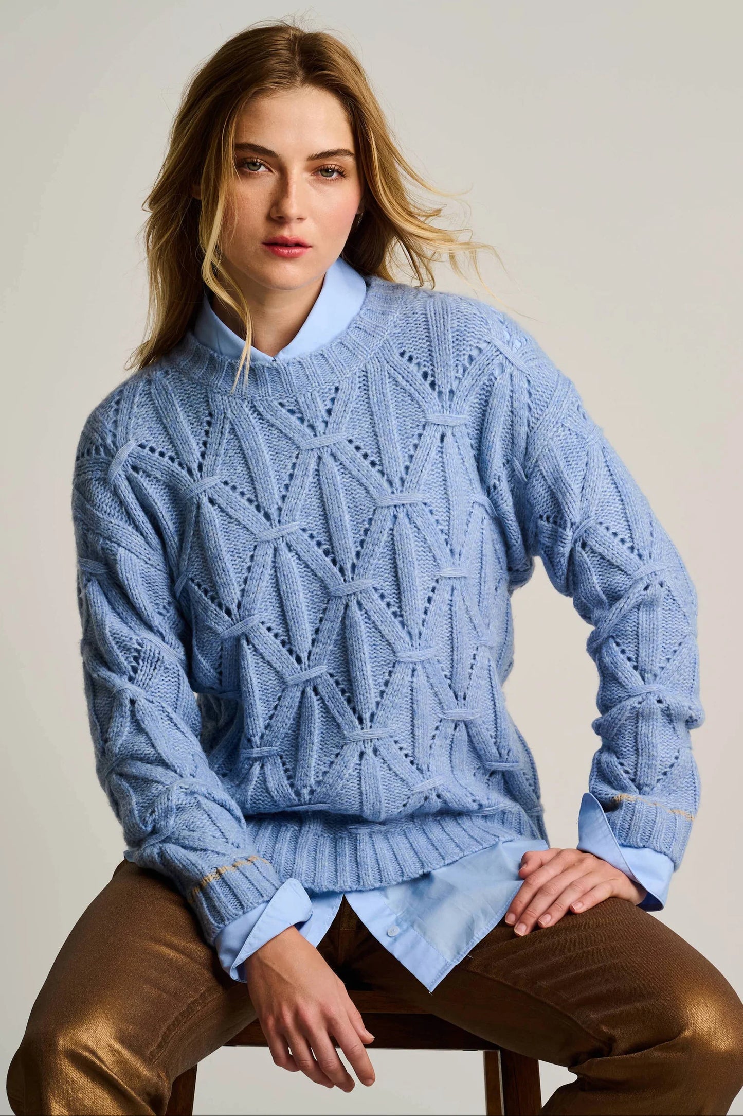 Cable Crew Sweater