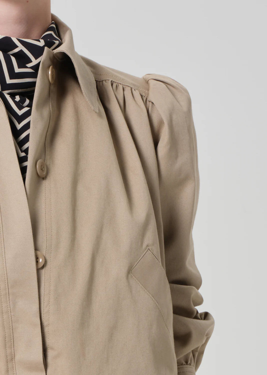 Everly Shirred Crop Jacket