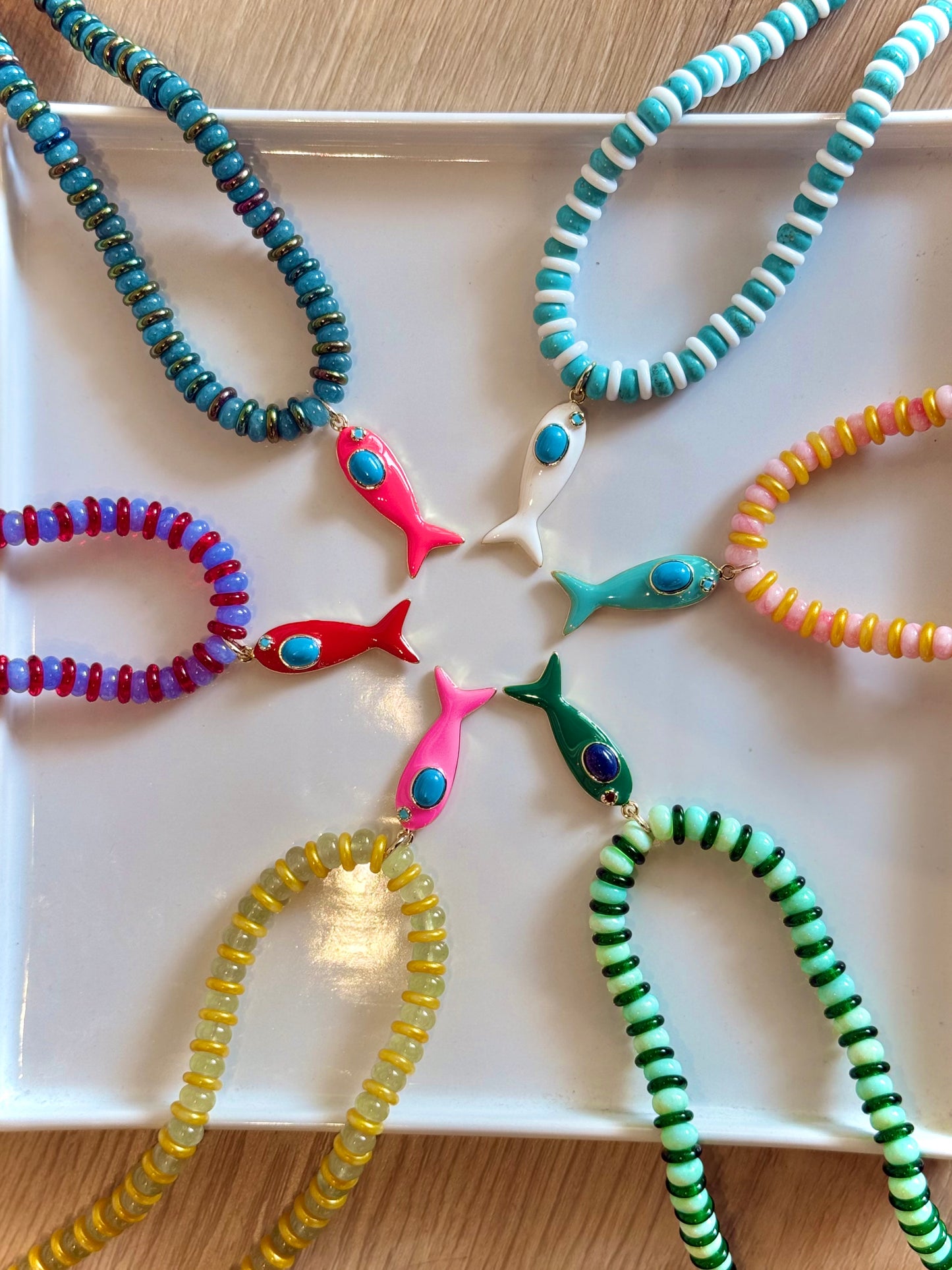 Striped Fish Necklace