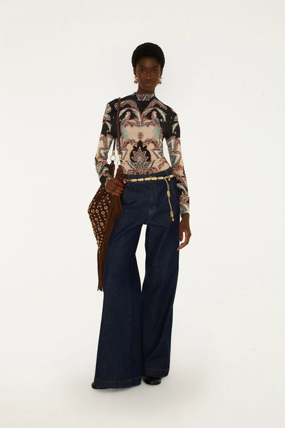 Tapestry Dream Jersey Blouse