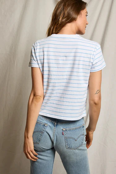 Everett Jersey Stripe Boxy Tee