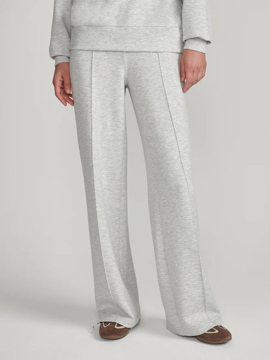 Light Grey Marl Wide Leg Pant 30”