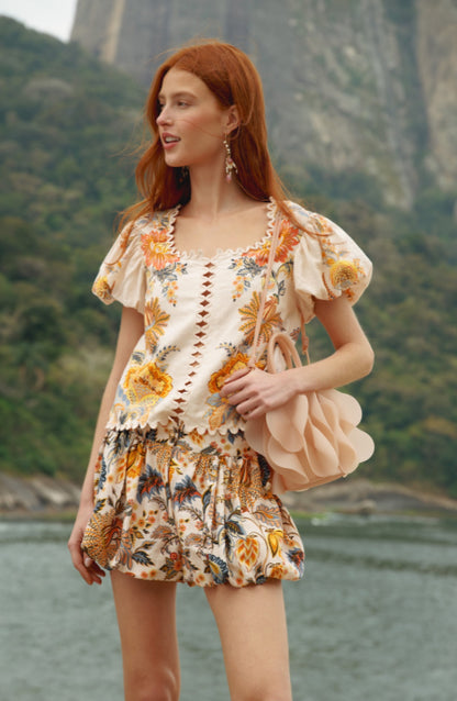 Ligia Short Sleeve Blouse