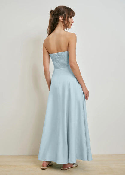The Favorite Linen Aqua Dress