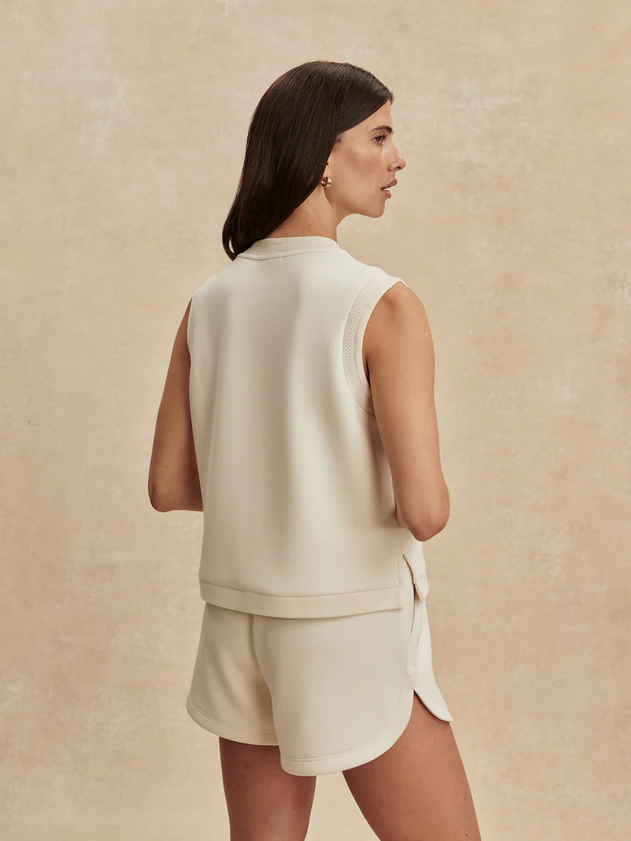 Pristine Maria Button Placket Tank