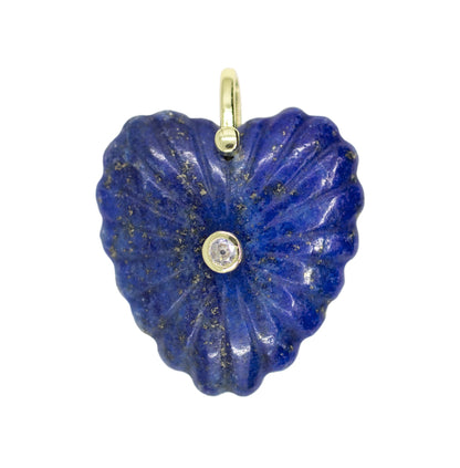 Fluted Heart Charm