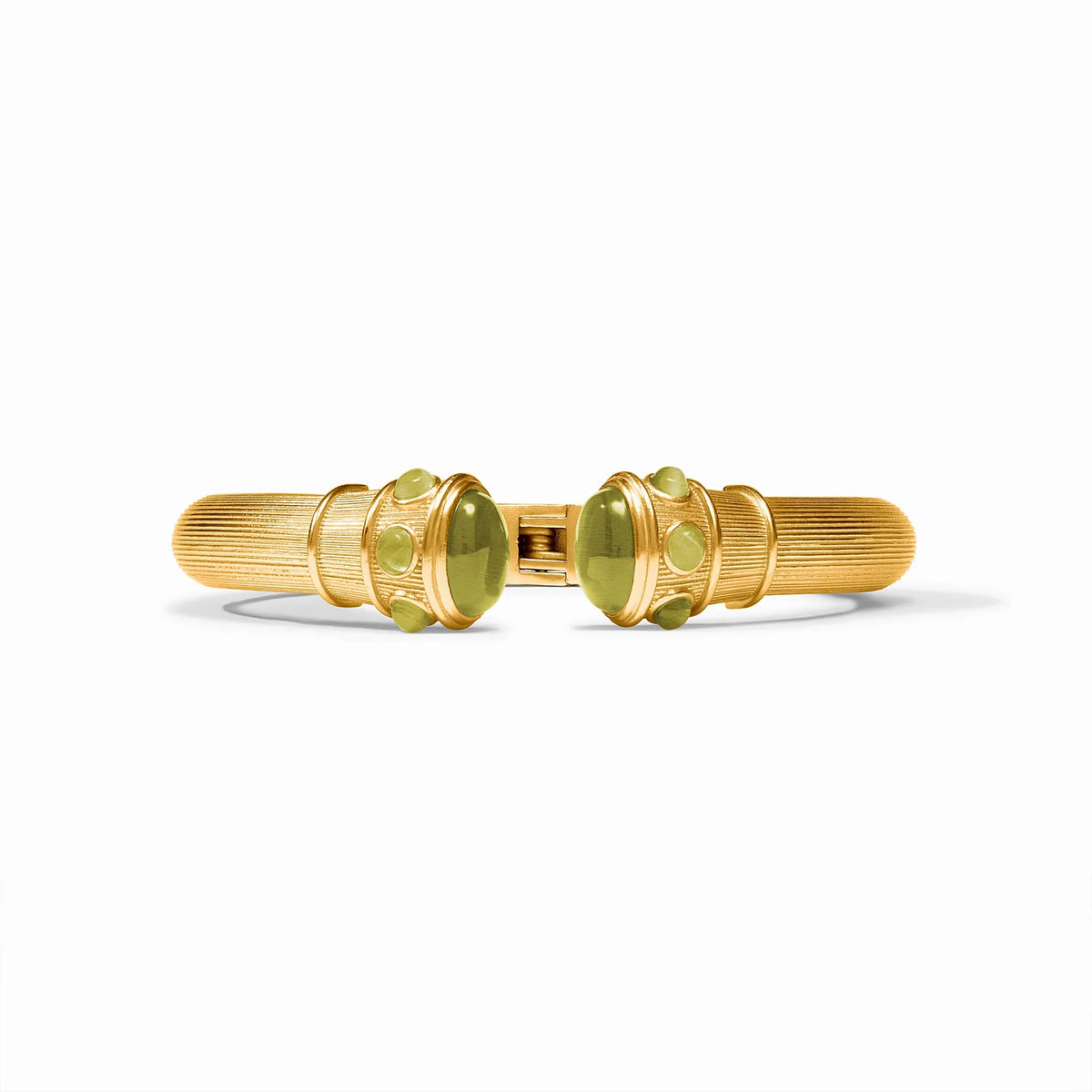 Green Cats Eye Cobblestone Demi Cuff