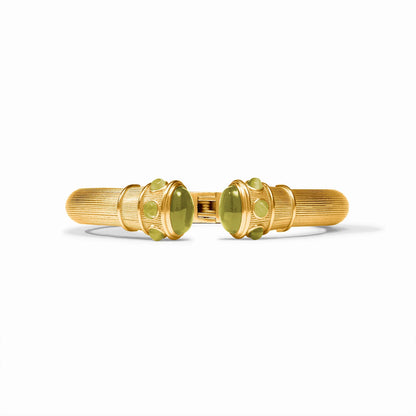 Green Cats Eye Cobblestone Demi Cuff