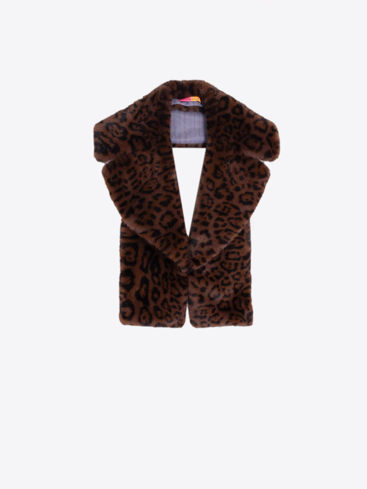 Animal Print Faux Fur Collar