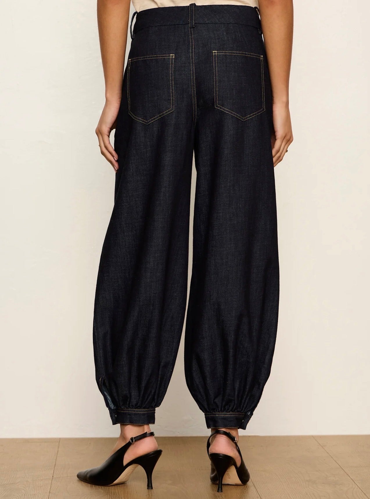 Balloon Denim Trouser