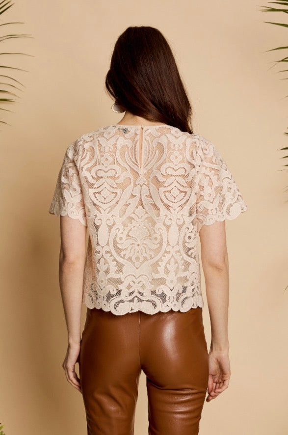 Natural Carmen Top