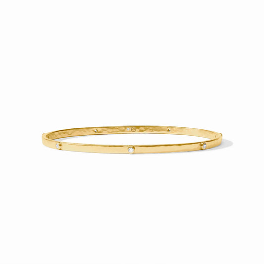 Crescent Stone Bangle -S