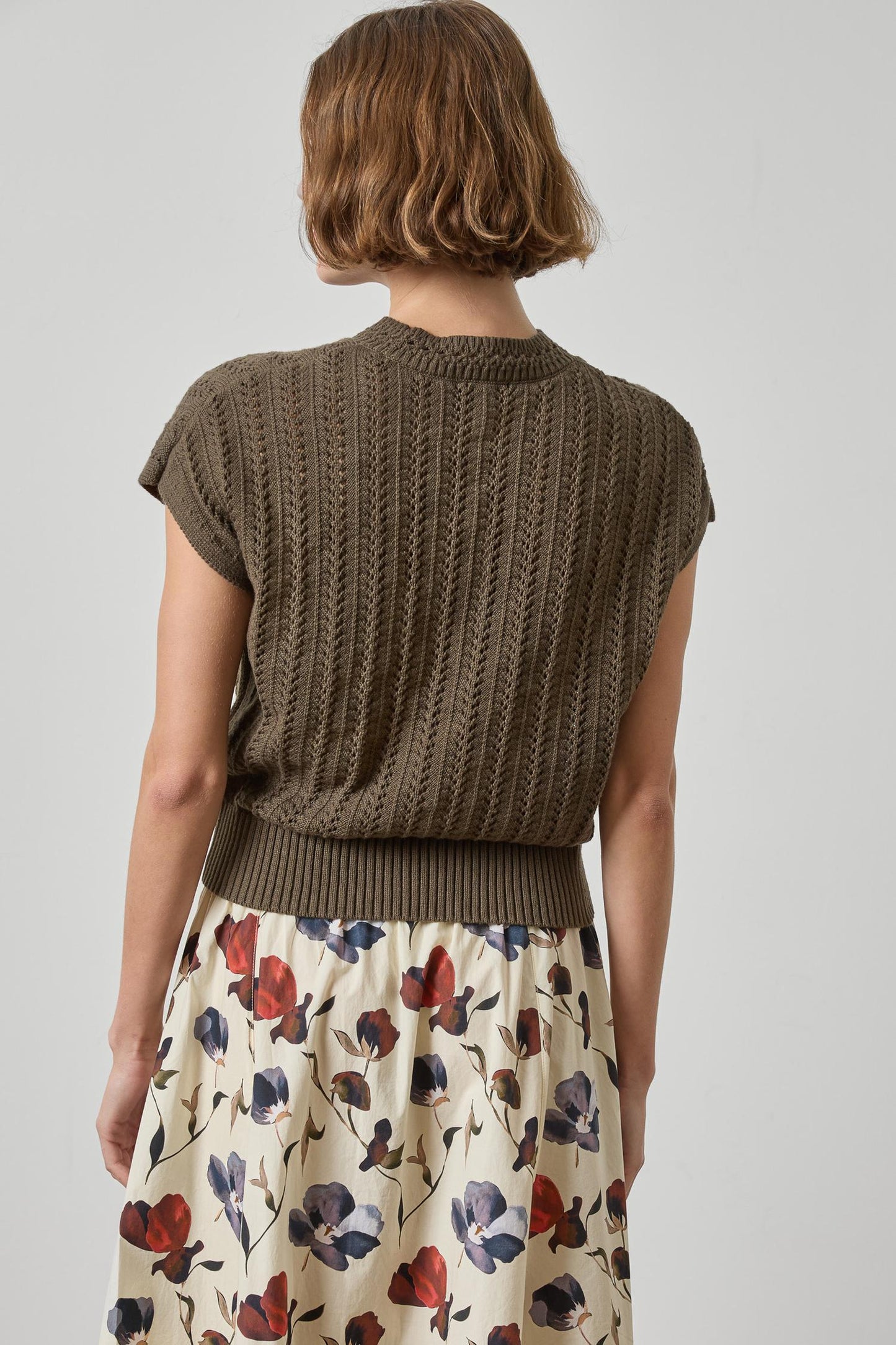 Novelty Stitch Wedge Sweater