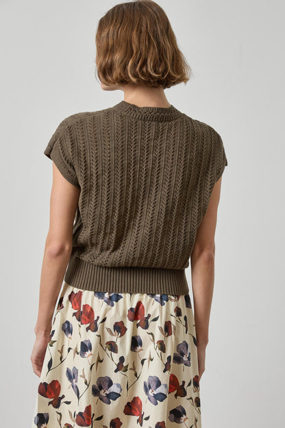 Novelty Stitch Wedge Sweater