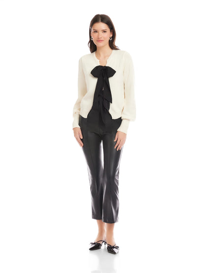 Dena Ribbon Tie Sweater