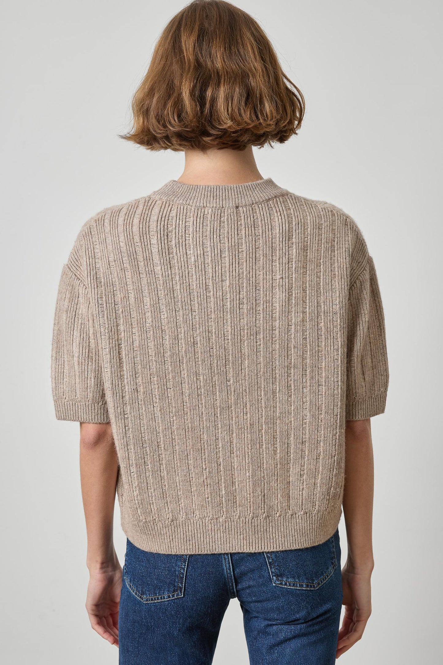 Textured Easy Crewneck Sweater