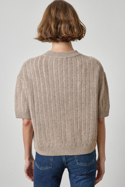 Textured Easy Crewneck Sweater