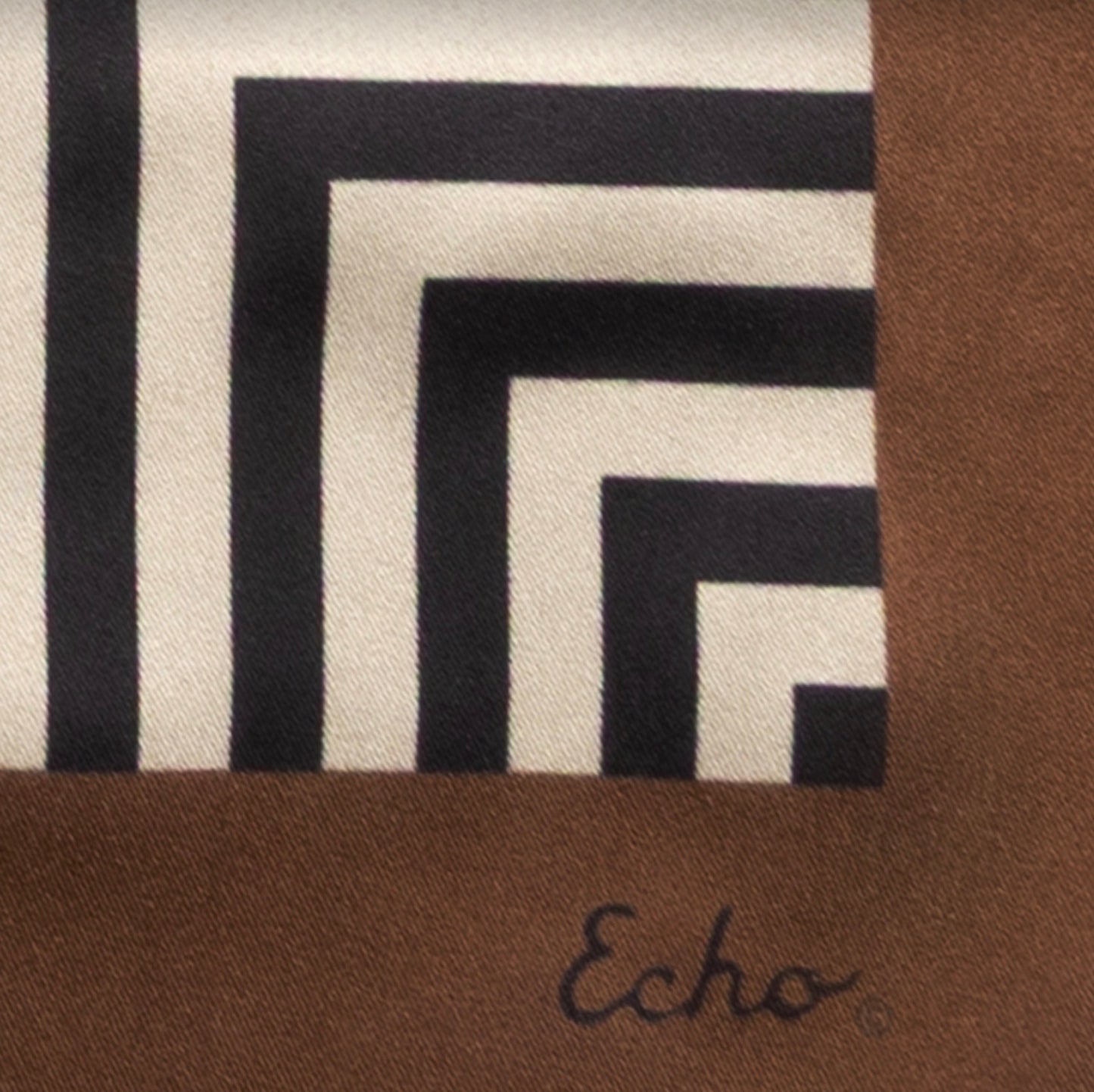 Concentric Stripes Silk Square