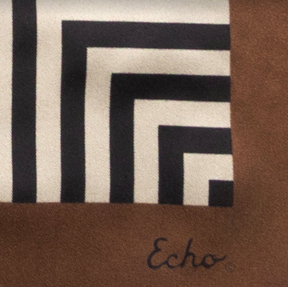 Concentric Stripes Silk Square