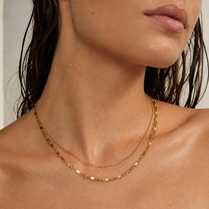 Dora Double Chain Necklace
