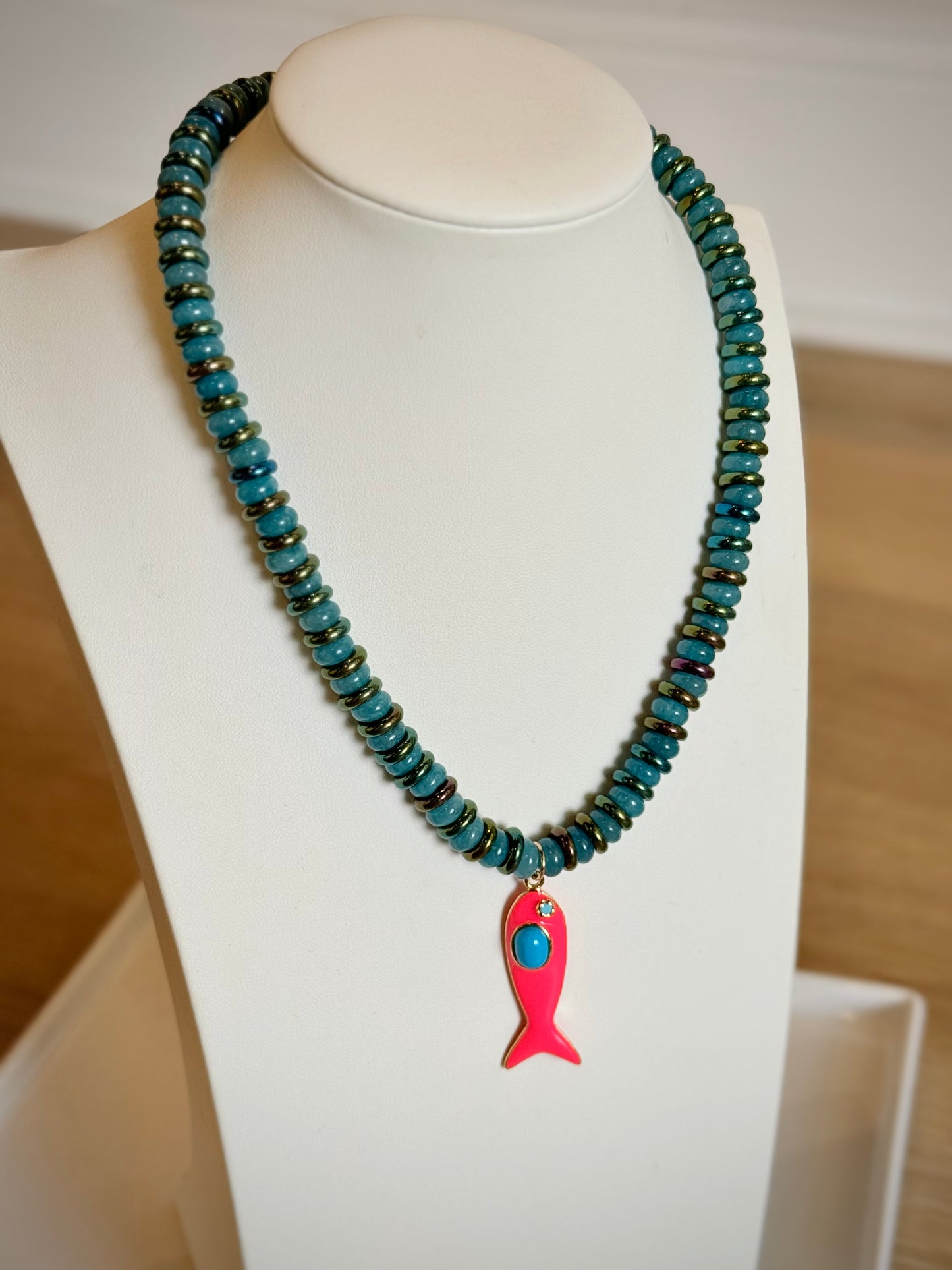 Striped Fish Necklace