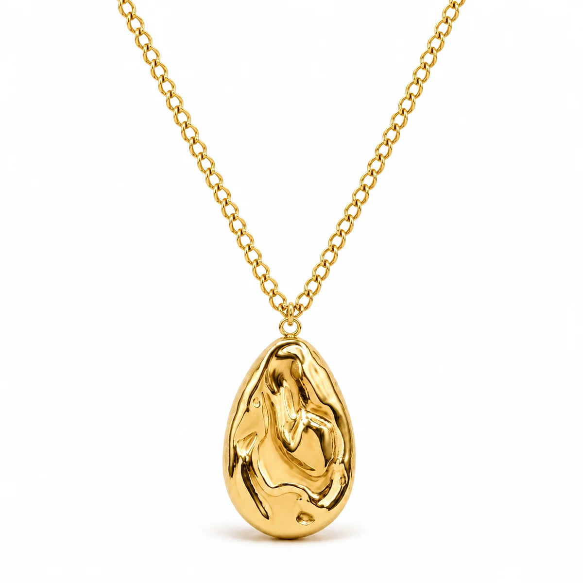 Vivienne Molten Teardrop Pendant