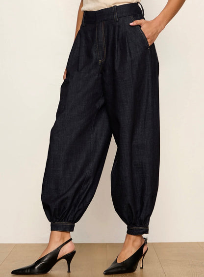 Balloon Denim Trouser