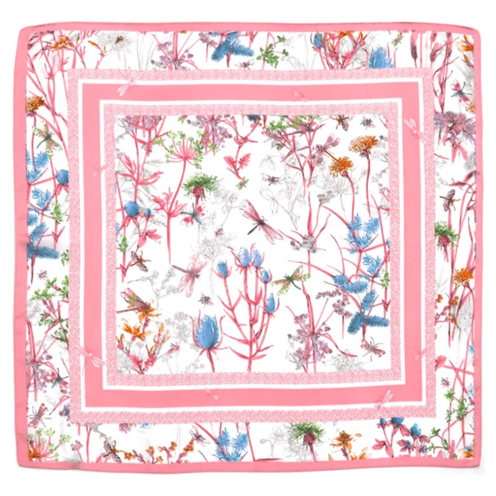 Botanical Floral Garden Print Scarf