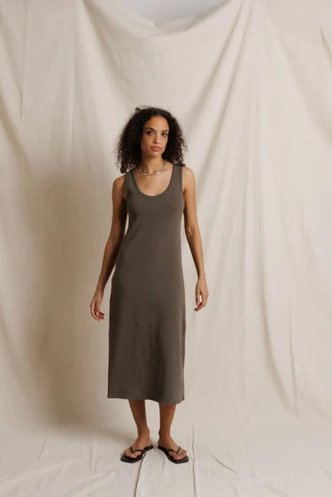 Edith High-Neck Dress