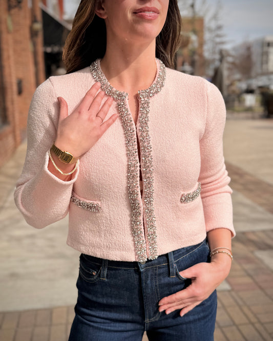 Jewel Trim Cardigan