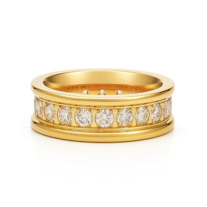 Louise Channel Set Band Ring
