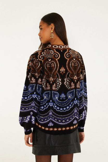 Nicole Knit Scarf Sweater
