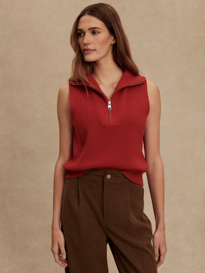 Amina Half Zip Knit