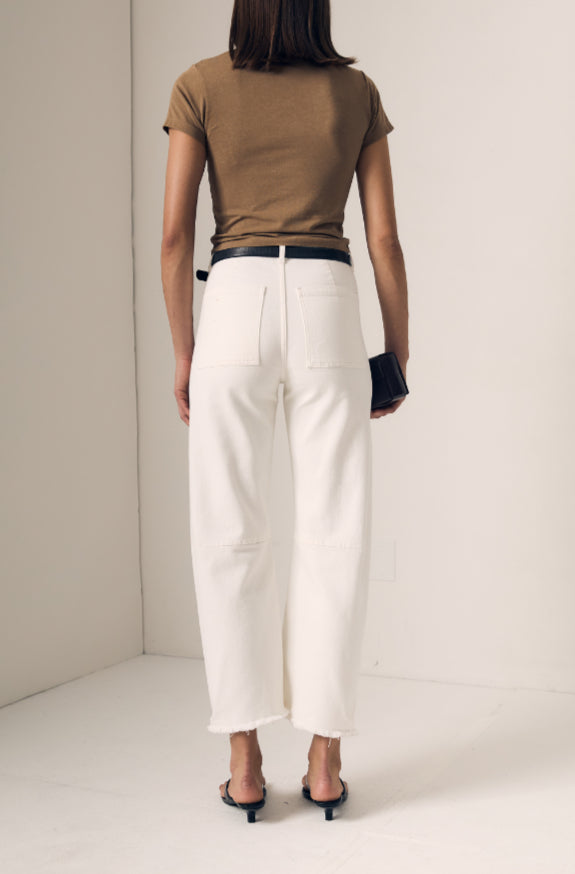 White Mid-Rise Utility Soft Barrel