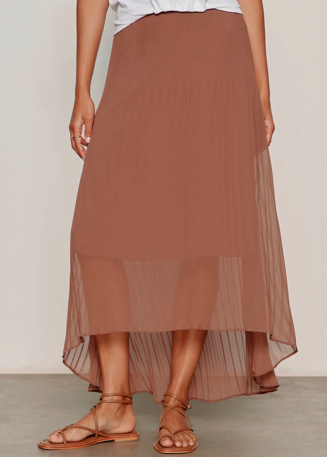 Meant To Be Pleated Midi Skirt