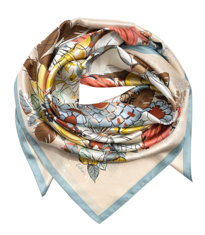 Floral Bouquet Silk Square