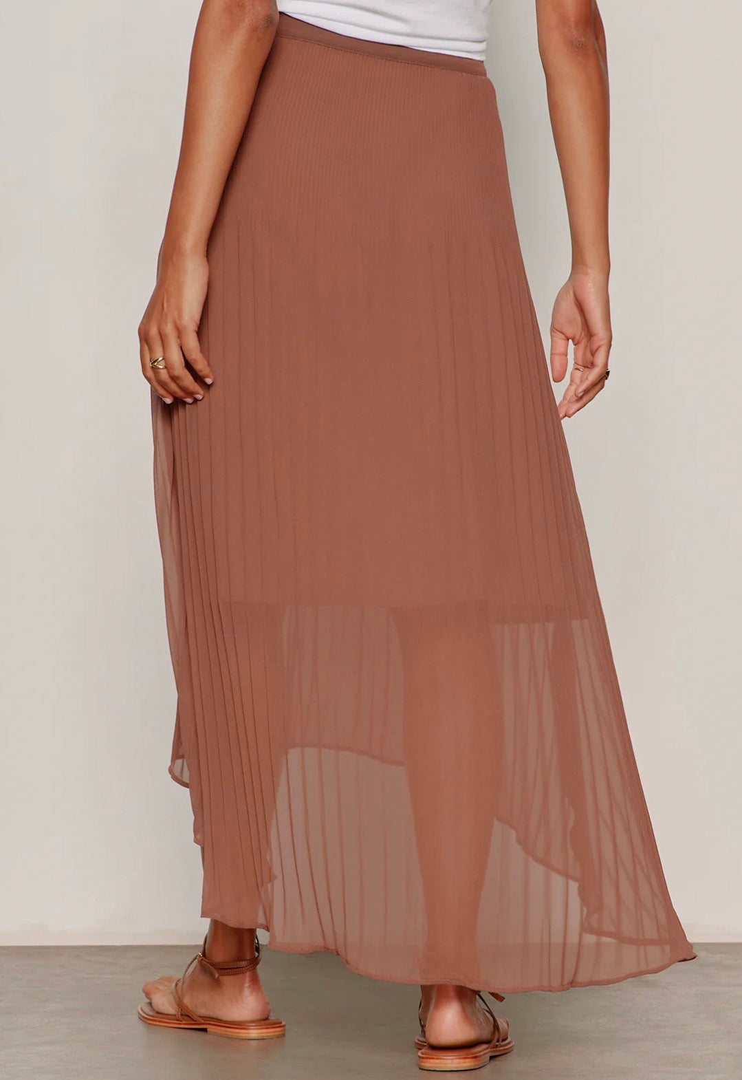 Meant To Be Pleated Midi Skirt