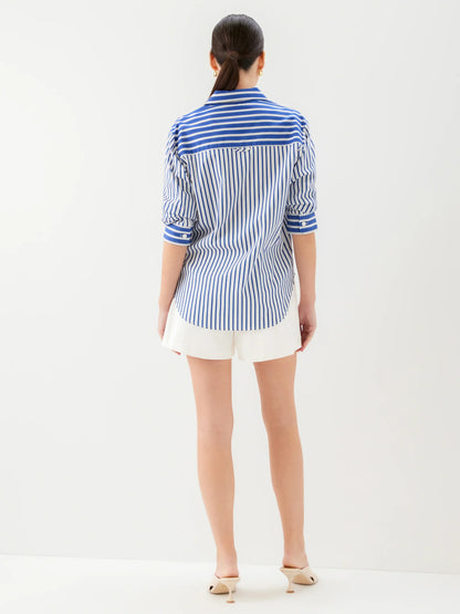 Leighton Ruched Sleeve Shirt