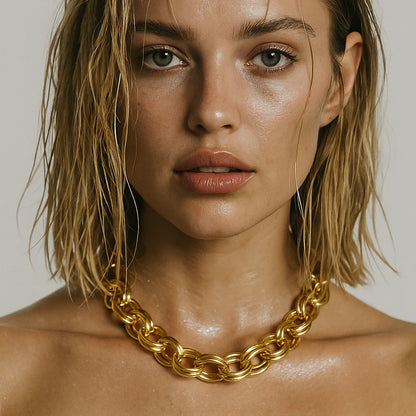 Louella Chunky Double Link Necklace