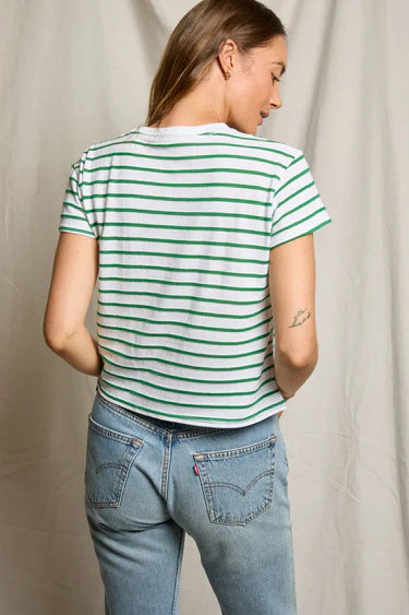 Everett Jersey Stripe Boxy Tee