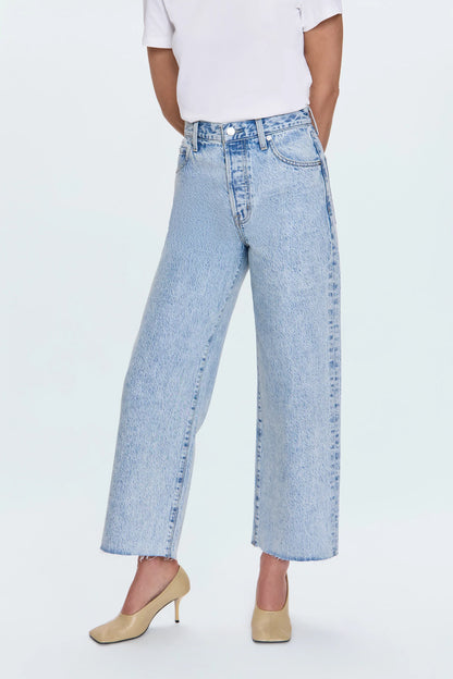 Tate High Rise Bowed Wide Leg