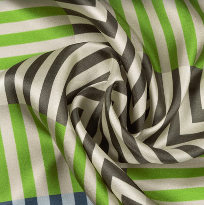 Concentric Stripes Silk Square