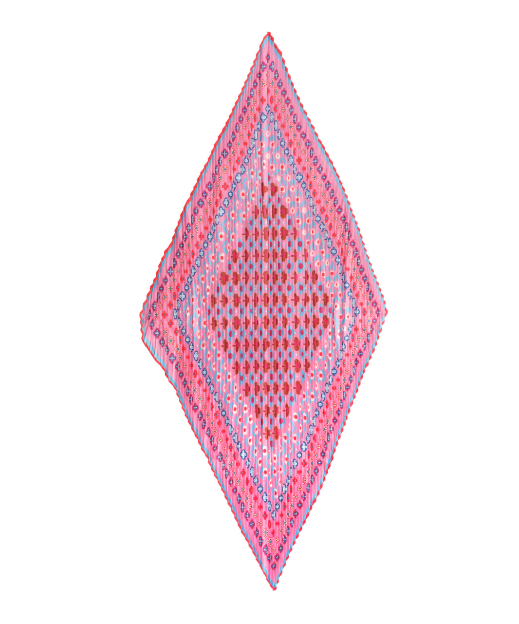 Clover Pleated Diamond Scarf